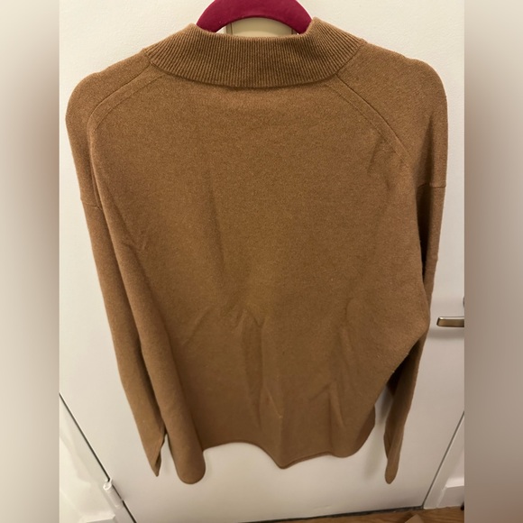 GUEST IN RESIDENCE BY GIGI HADID - Cashmere Quarter Zip in Camel XXL - Picture 6 of 7